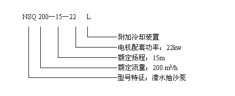 NSQ潛水抽沙泵型號(hào)意義